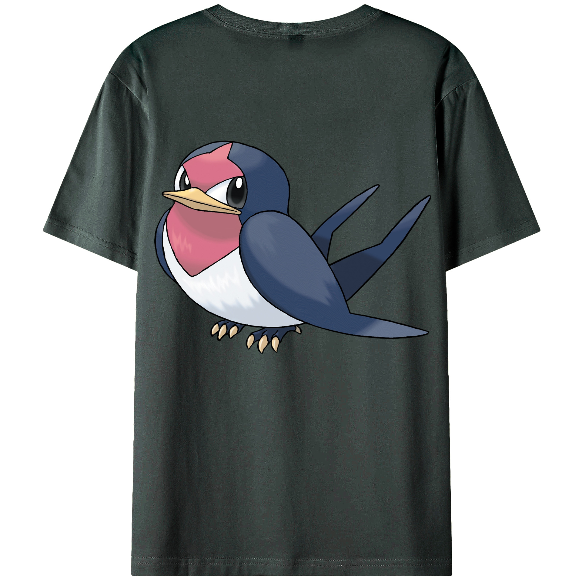 （画像用） ポケットモンスター Pokémon 綿100％ メンズ半袖Tシャツ（バックプリント） 通気性